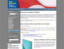 Tablet Screenshot of acebannershop.com